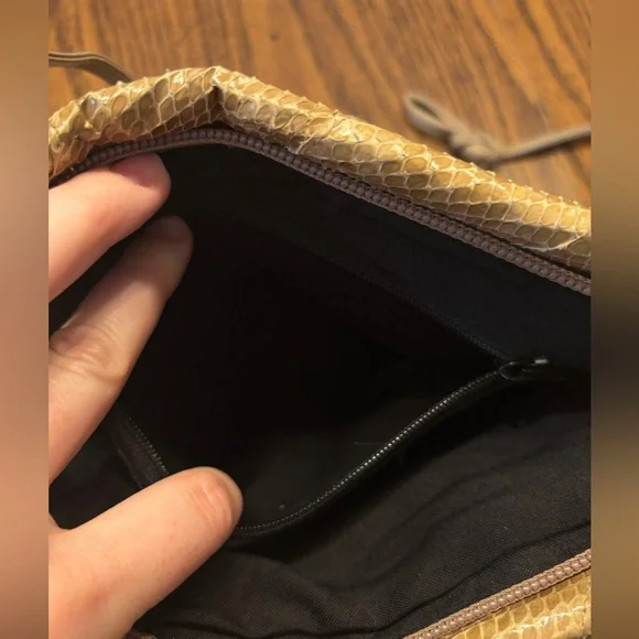 Jasmin leather snake skin purse - Picture 4 of 10